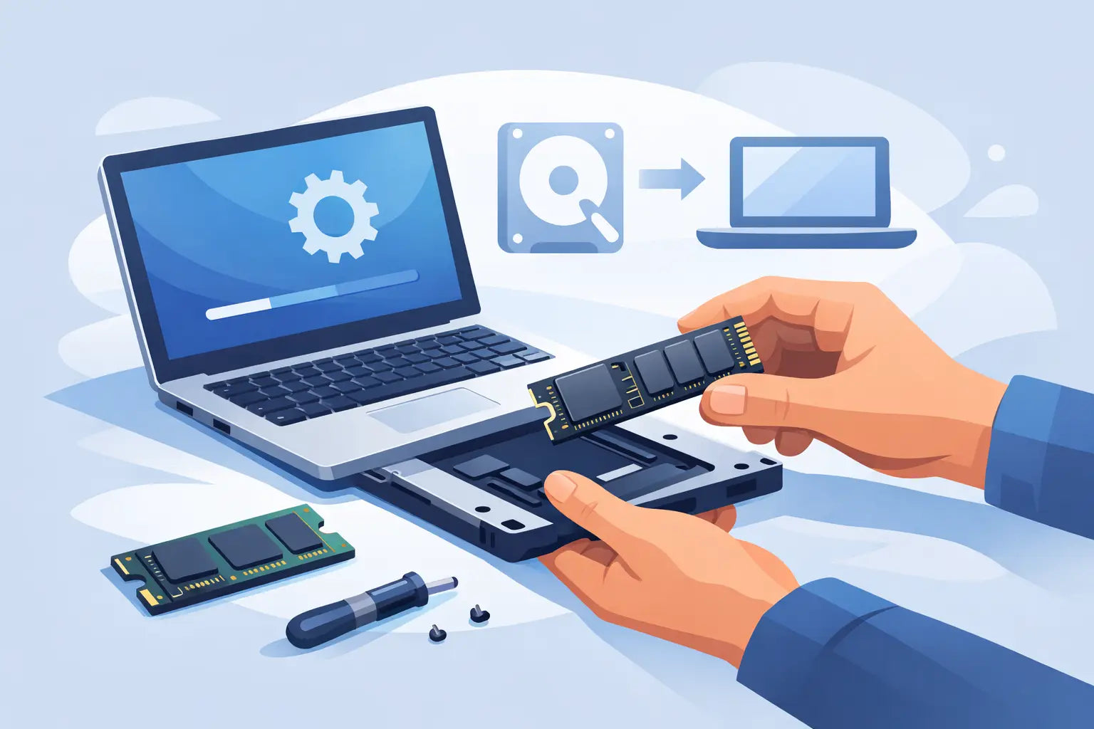 Remplacer le SSD d’un ordinateur portable