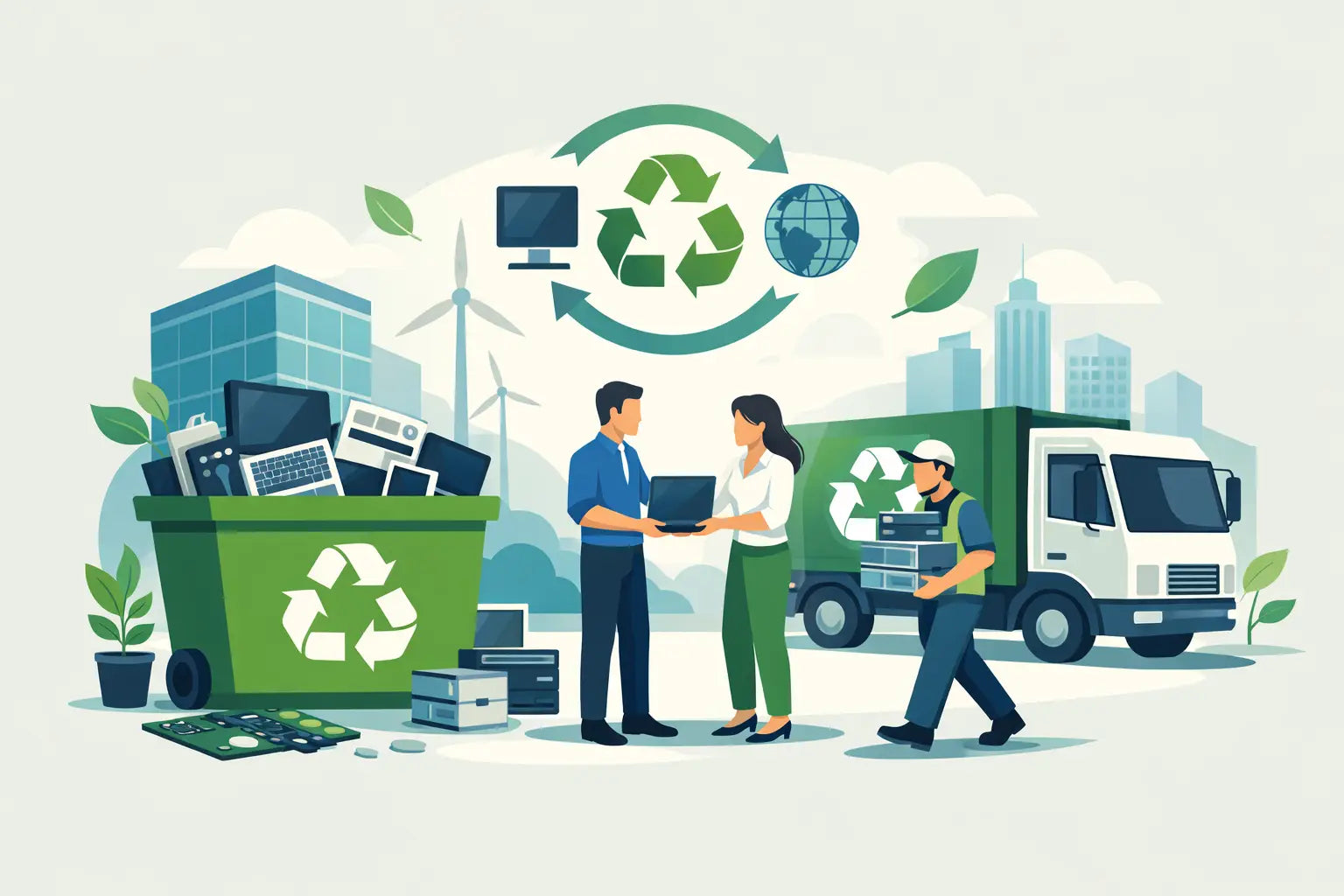 Recyclage informatique responsable en entreprise
