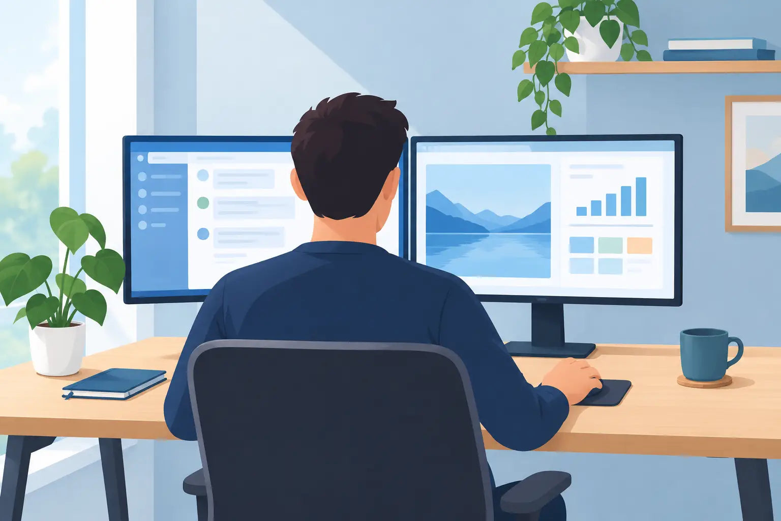 Configurer deux écrans en télétravail facilement