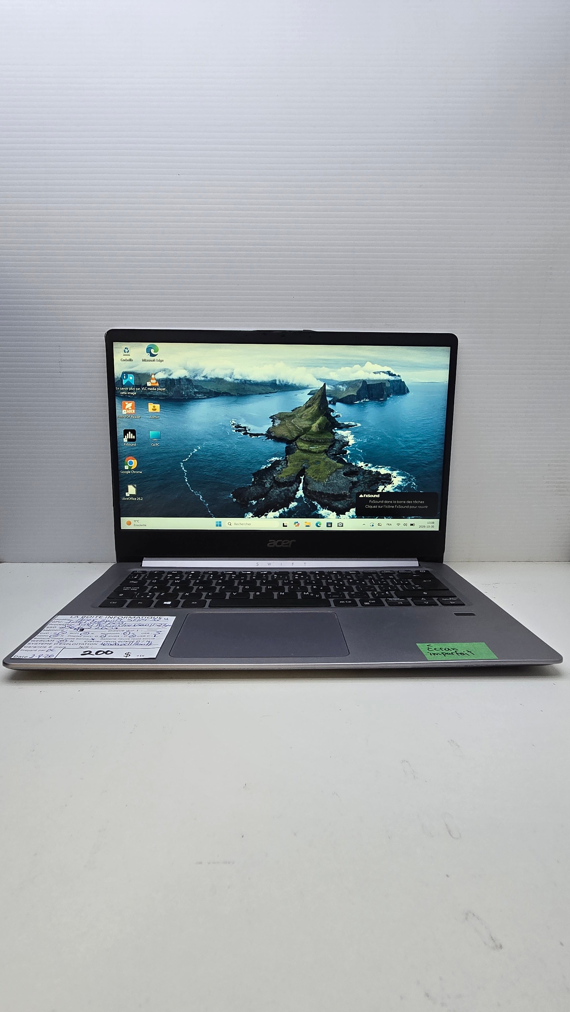 Acer Swift 1 SF114-32 ouvert